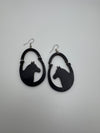Horse and Horseshoe Earrings