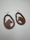 Horse and Horseshoe Earrings