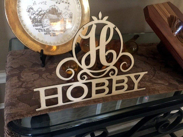 Personalized 12" Family Last Name Sign, Wall Hanging