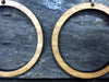 Smaller (1 3/4 inch) Wood Hoop Earrings from Natural Reclaimed Mahogany