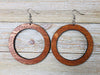 Super Hoop Wood Earrings from Natural Reclaimed Mahogany