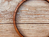 Large 3 Inch Wood Hoop Earrings from Natural Reclaimed Mahogany