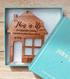 This Is Us 2023 (or any year) Christmas Home Ornament with Street Address from Solid Wood